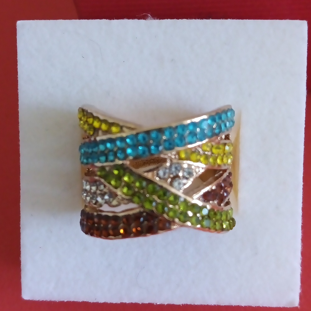 Beautiful Rainbow Ring Size 8